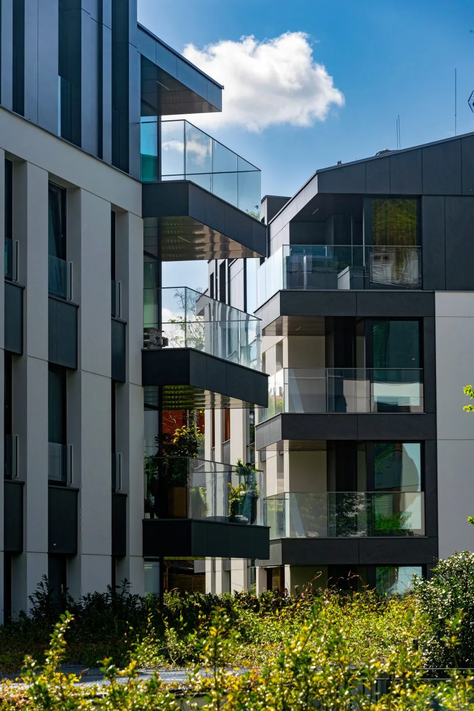 Modern residential buildings
